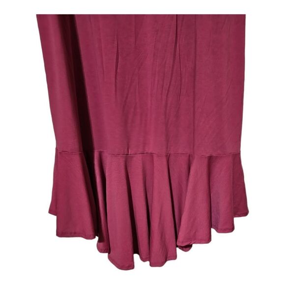 LULAROE Maurine Ruffle Hem Dress Bell Sleeves, Size 3XL - Picture 7 of 11